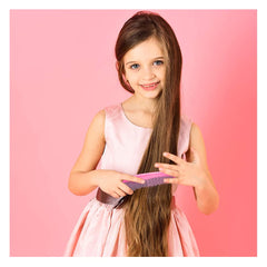 Cute Pink printed Mirror comb and necklace