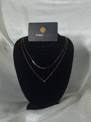 Luxury design Double chain necklace for girls
