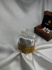 Luxury unique gold plated Bangle Set 6pc