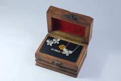 Butterfly crystal stone necklace set for girls