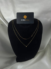 Luxury design Double chain necklace for girls
