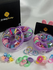 Purple donut of Hair accessories for baby girls