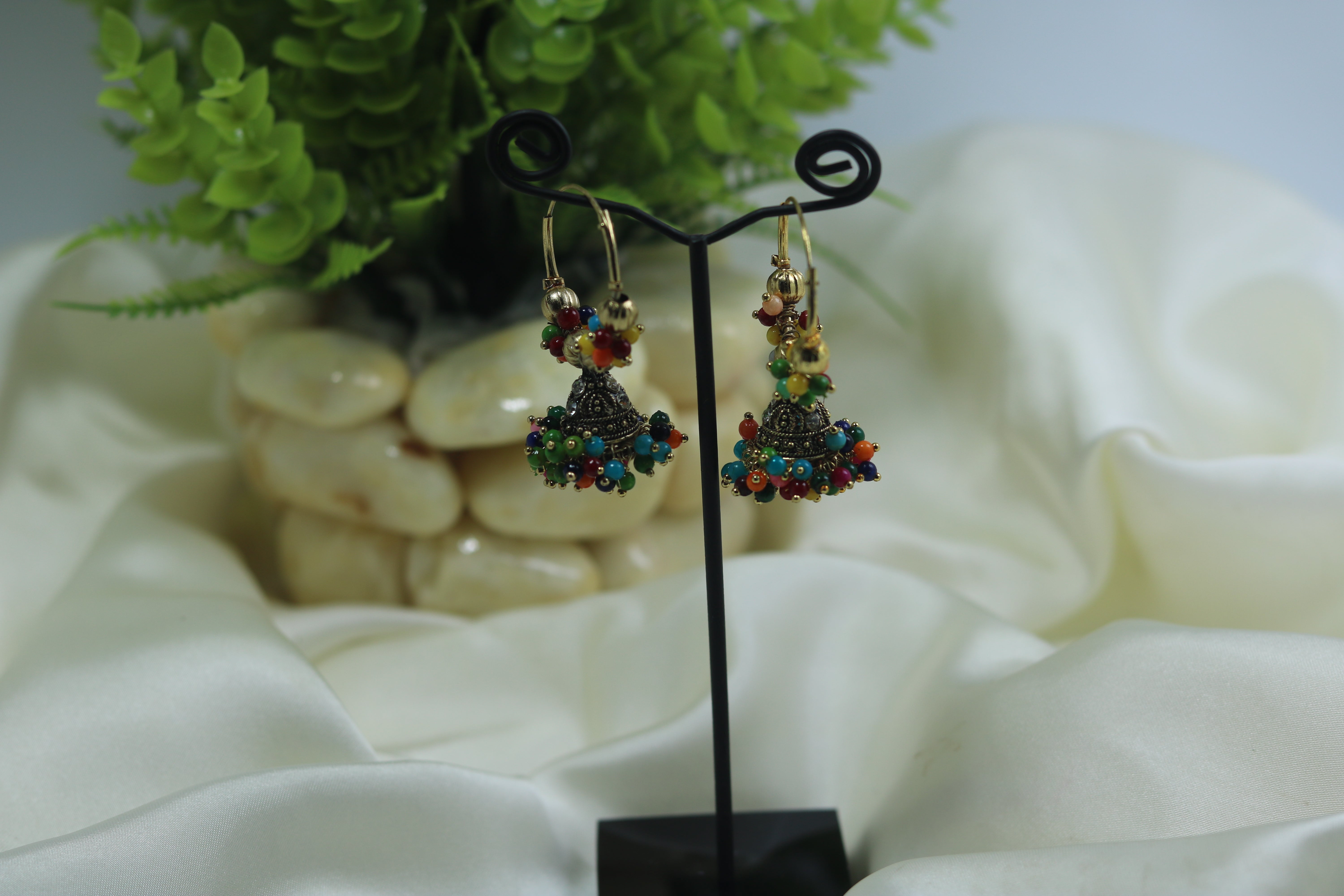 Traditional jumka Bali with pearls for girls/women