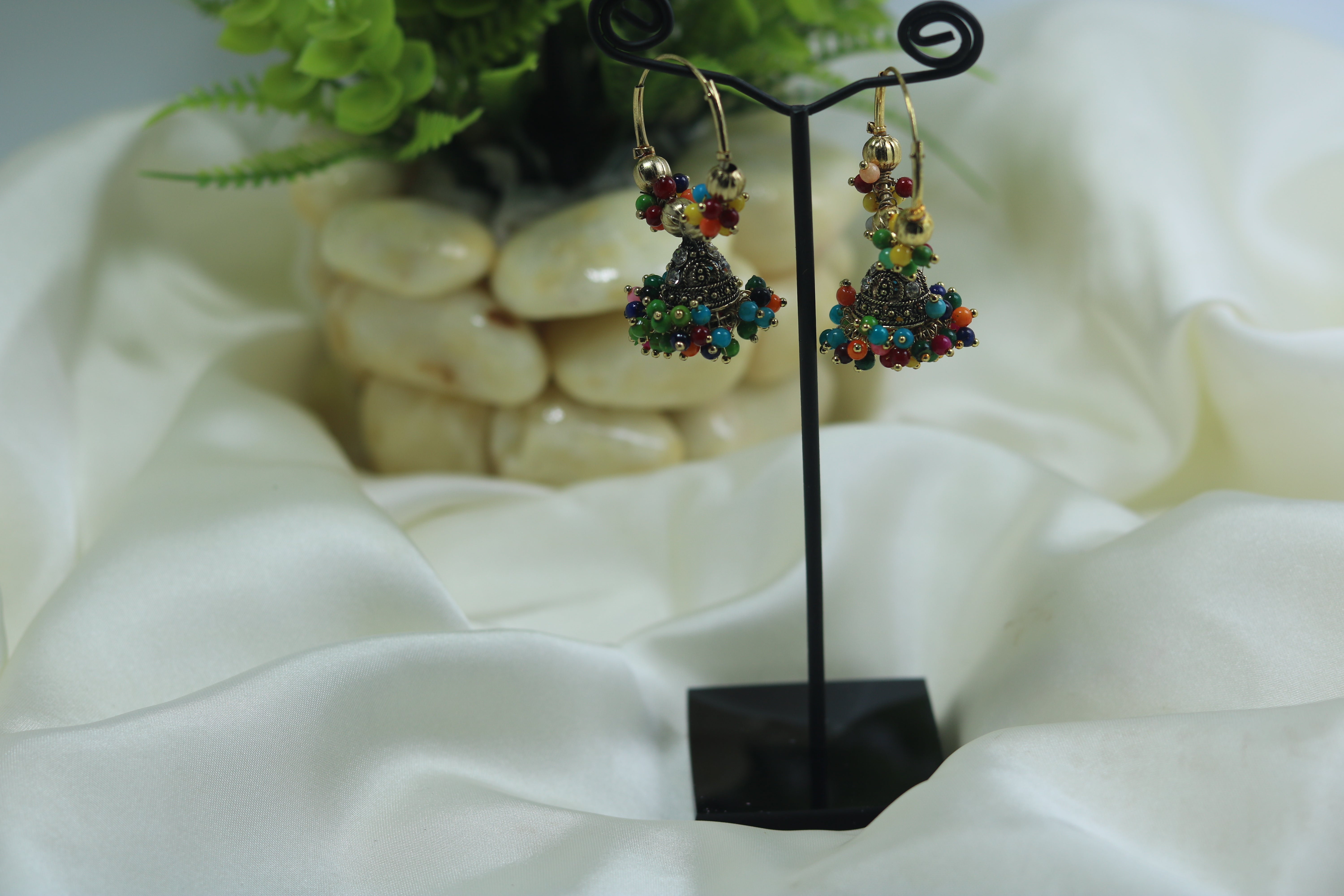 Traditional jumka Bali with pearls for girls/women