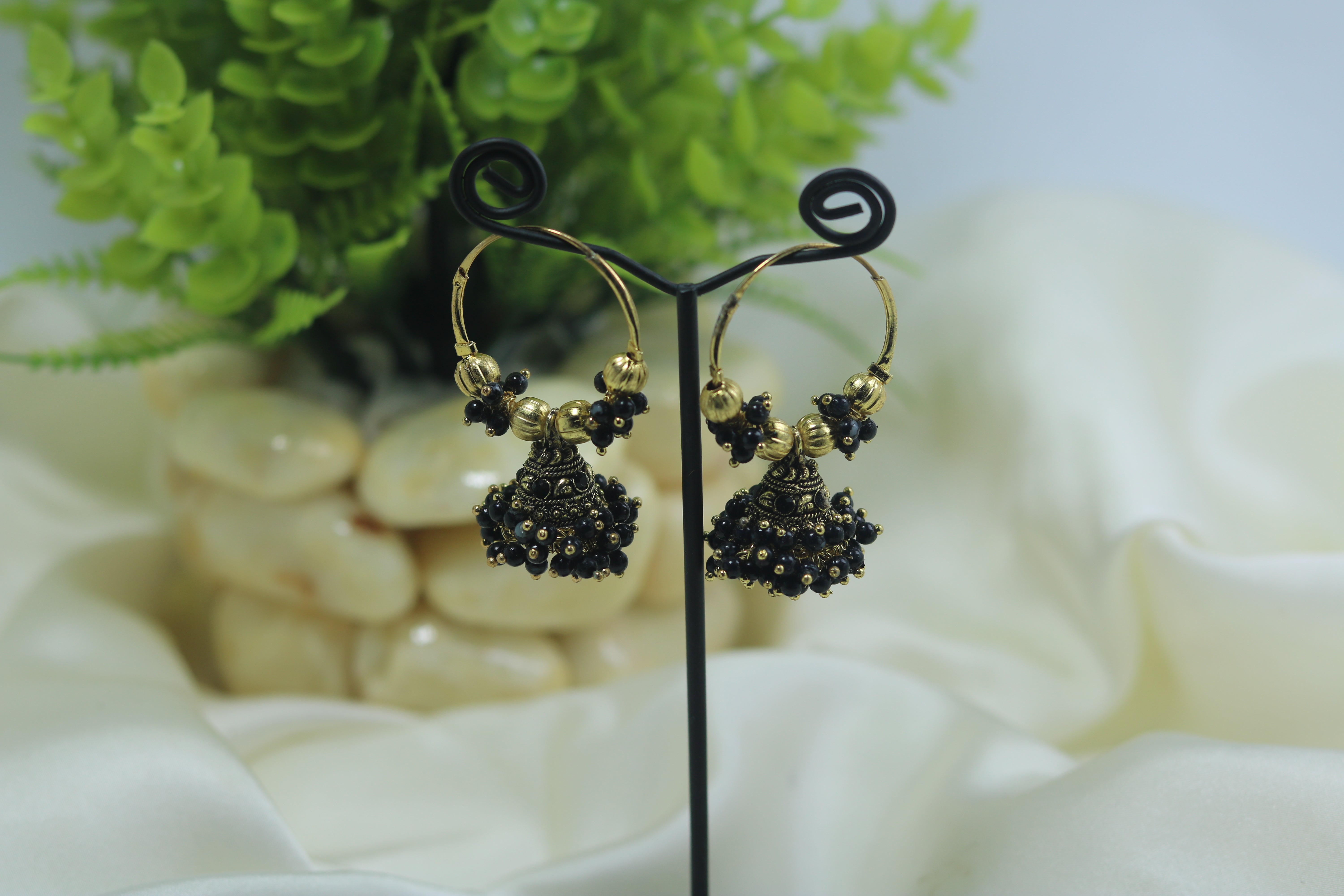 Traditional jumka Bali with pearls for girls/women