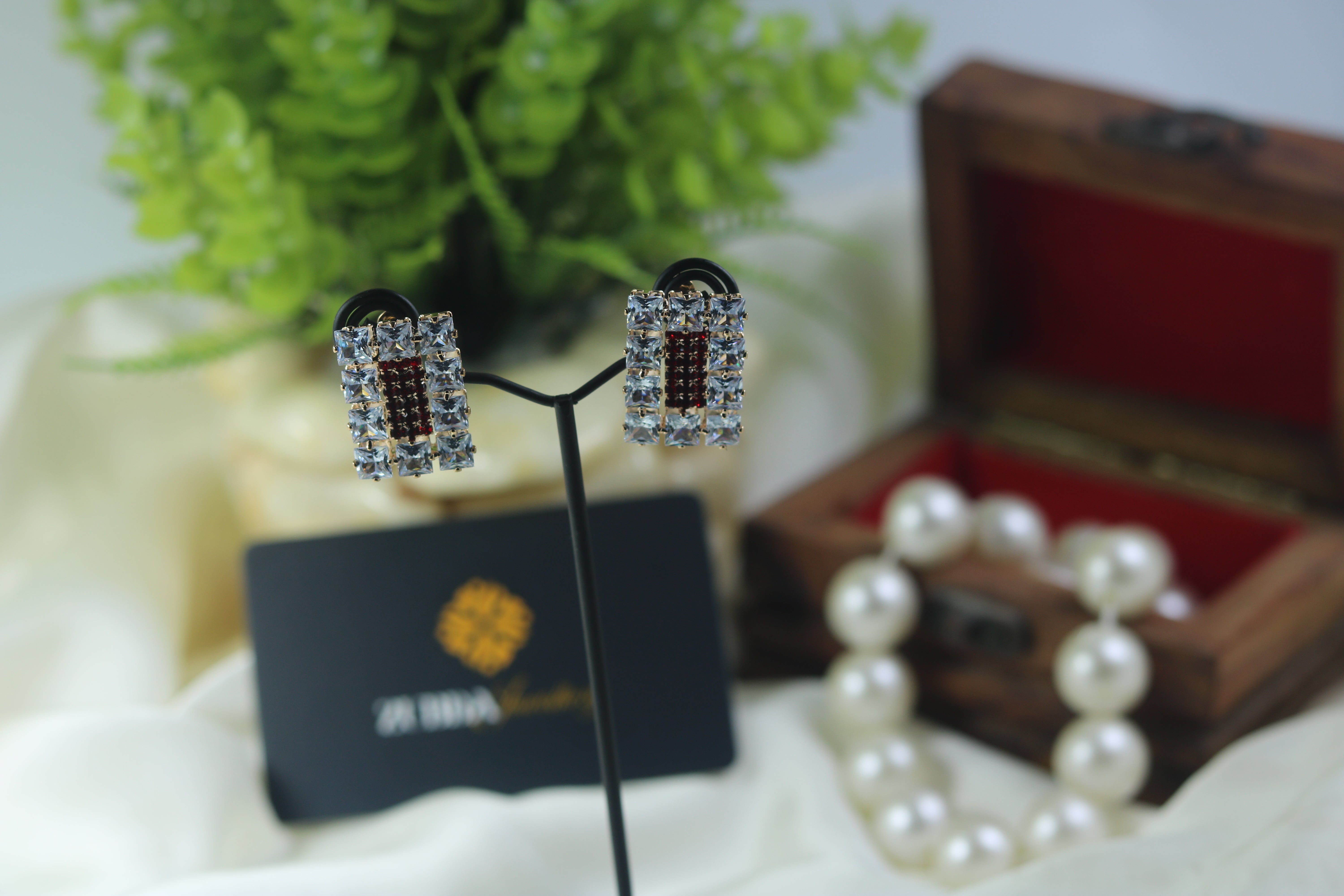 Estele Square design stud earrings for girl/women