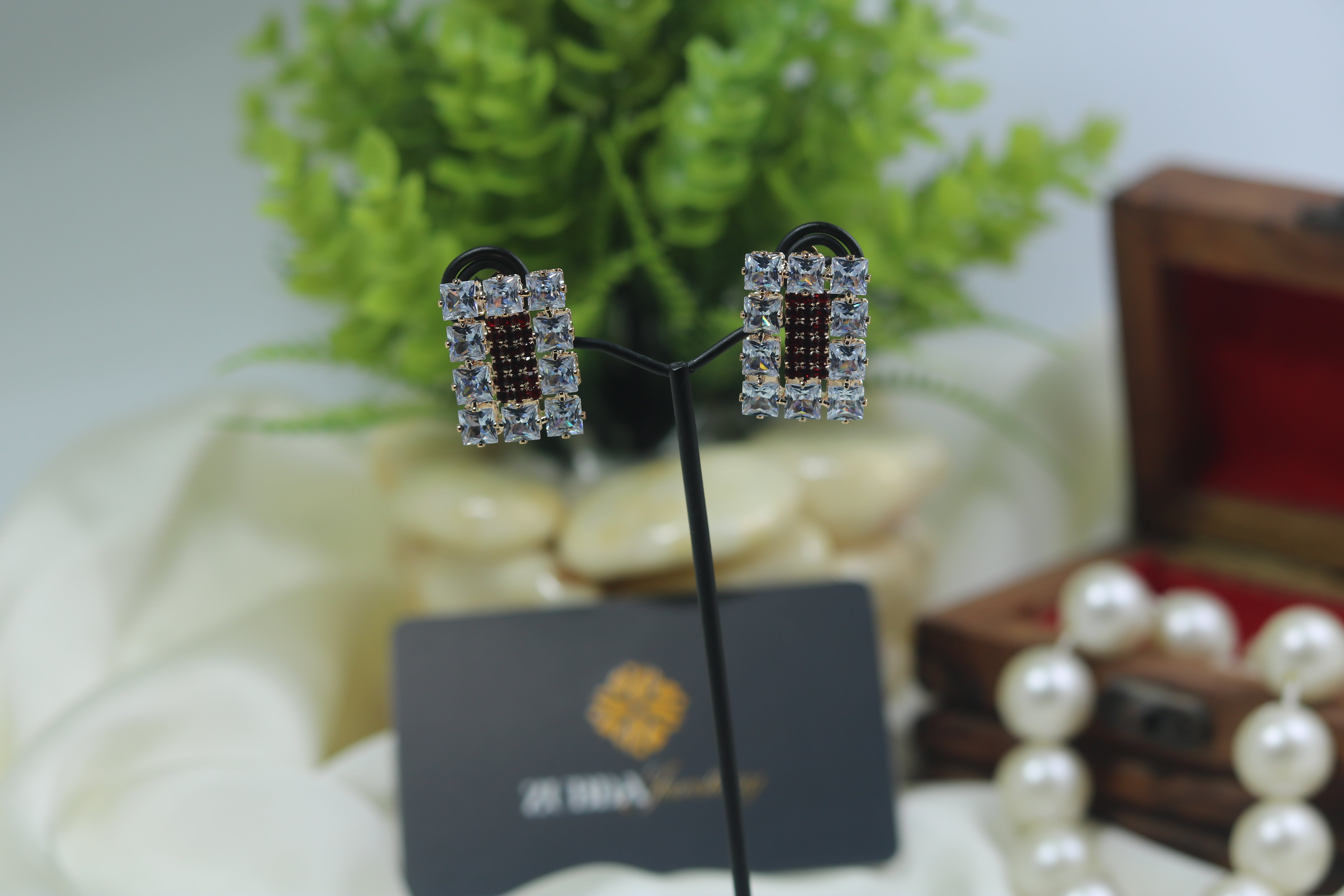 Estele Square design stud earrings for girl/women