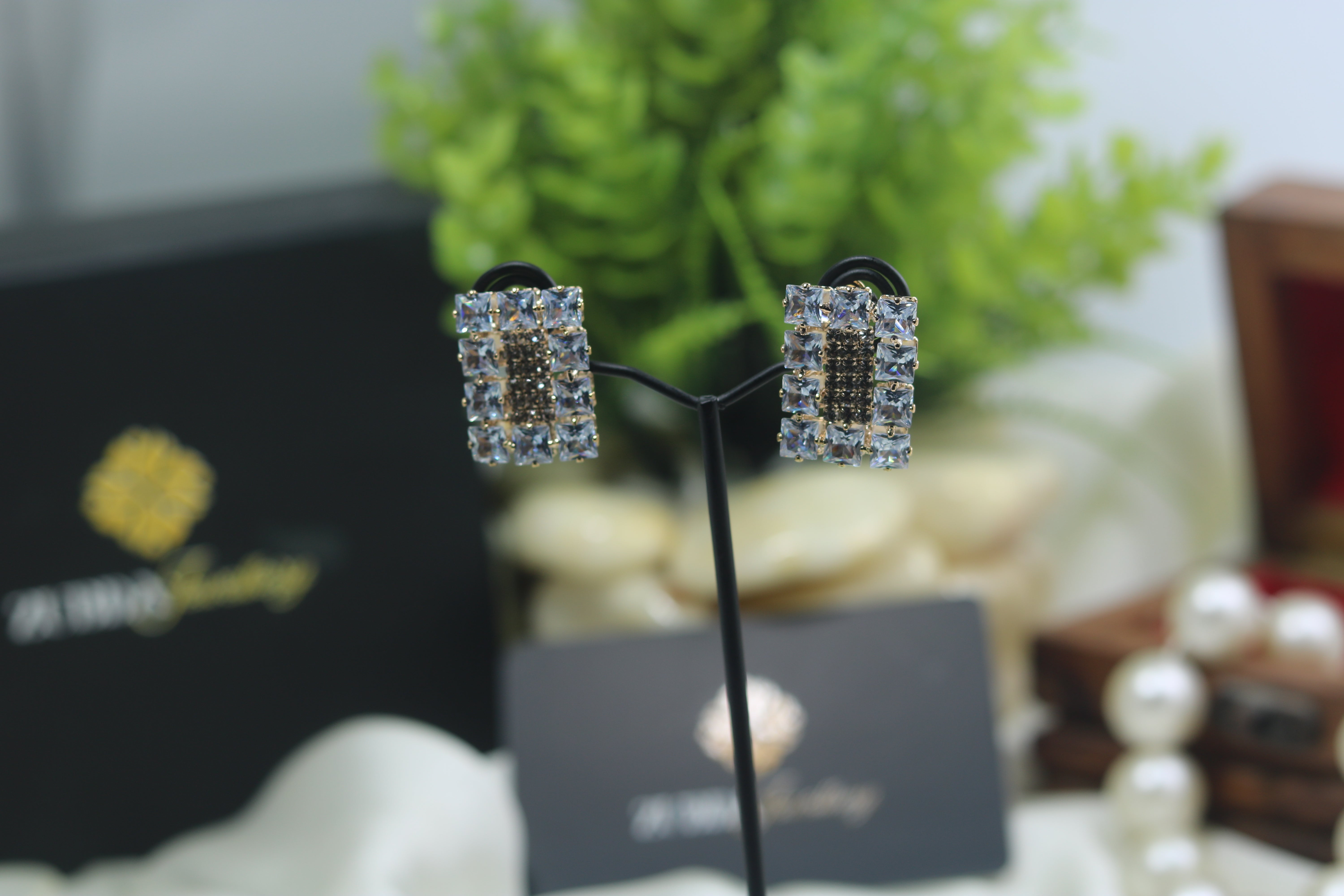 Estele Square design stud earrings for girl/women