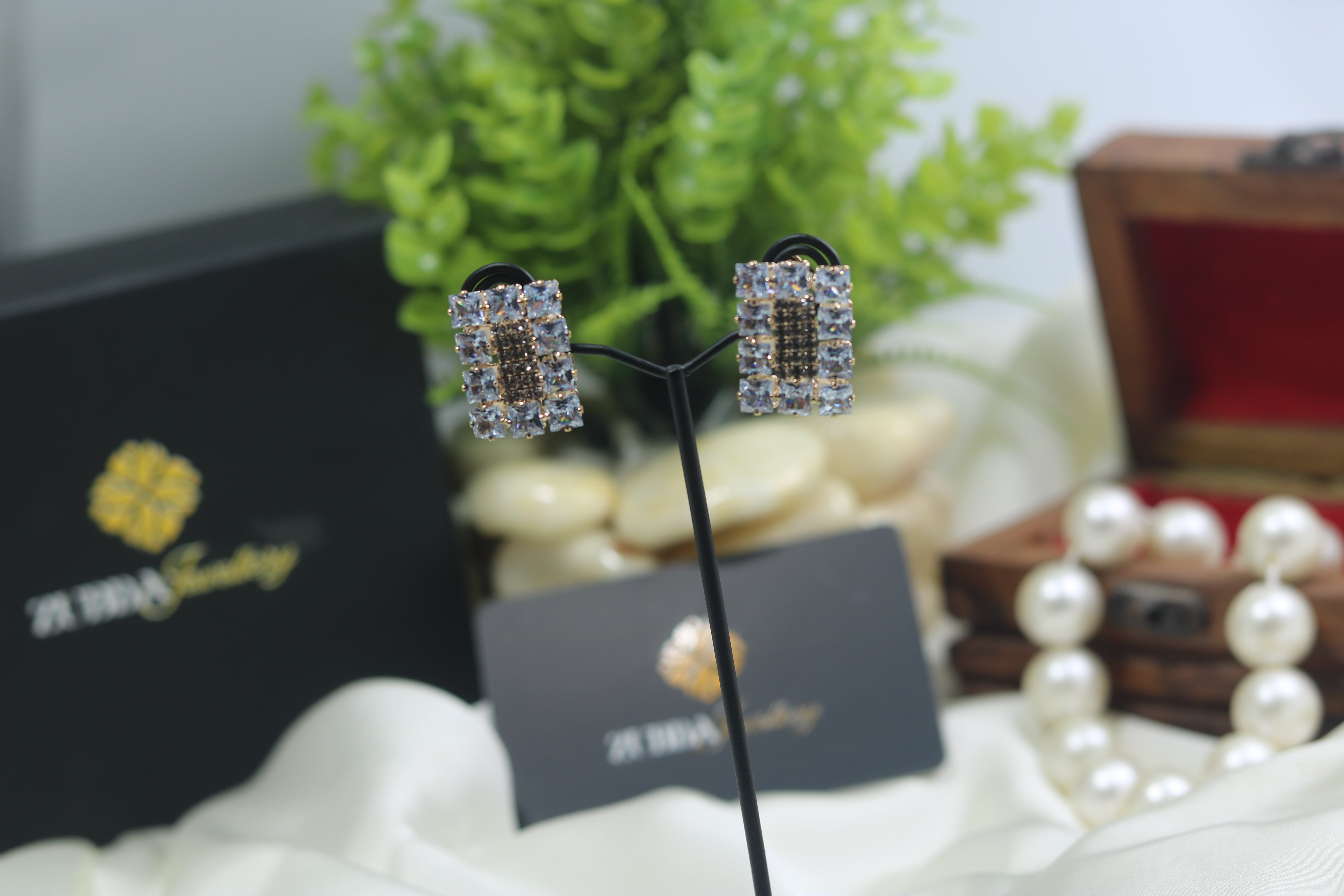 Estele Square design stud earrings for girl/women