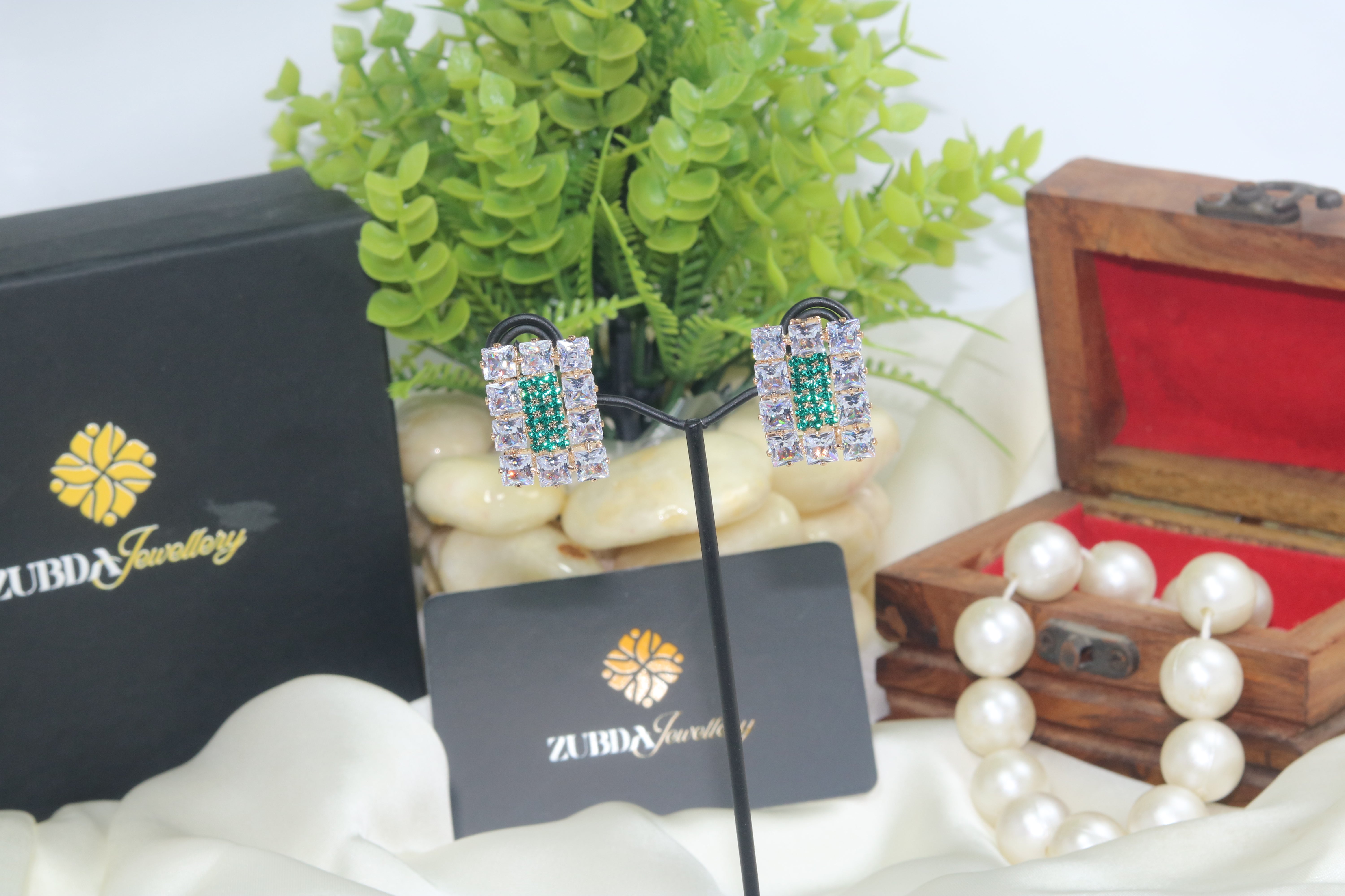 Estele Square design stud earrings for girl/women