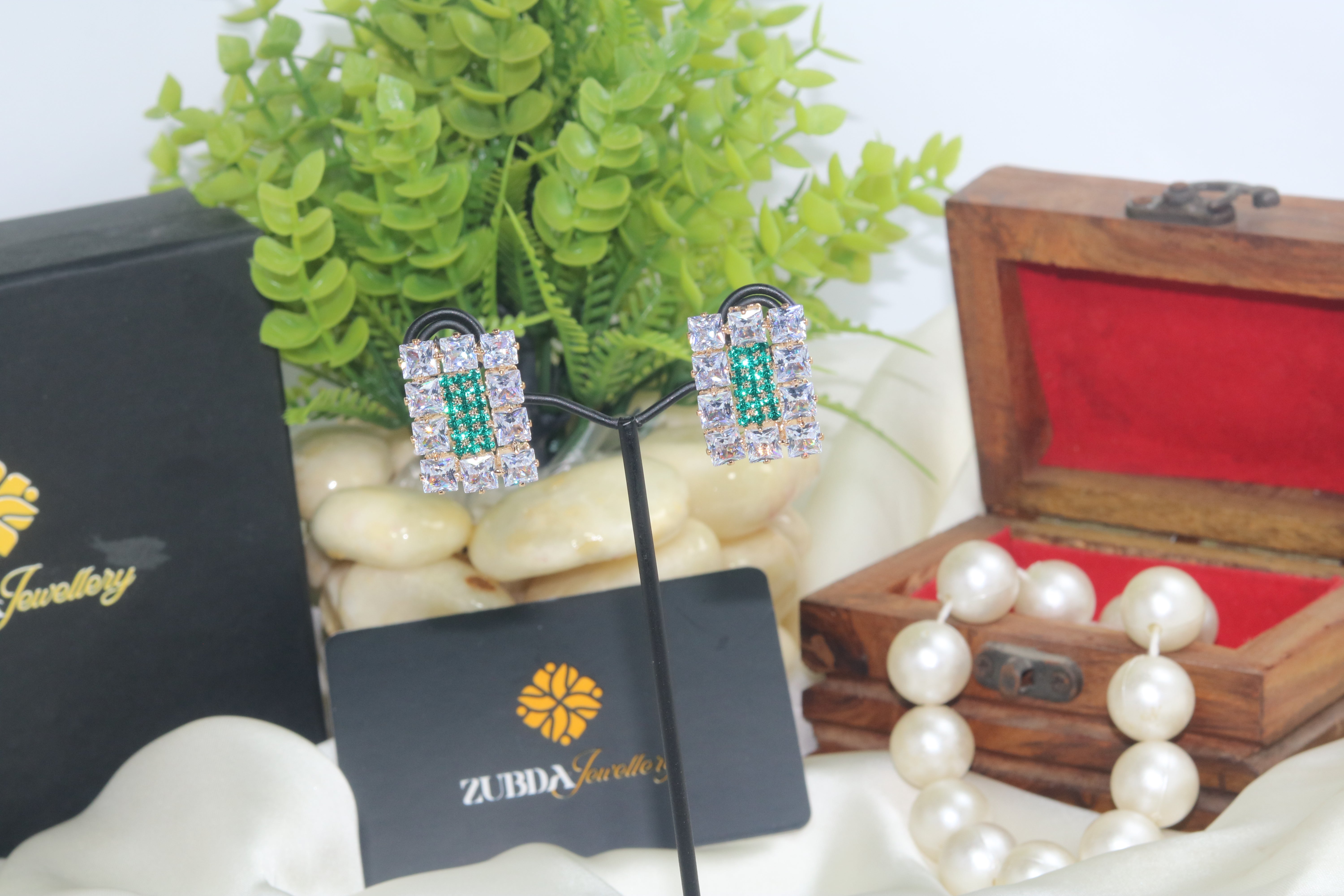 Estele Square design stud earrings for girl/women