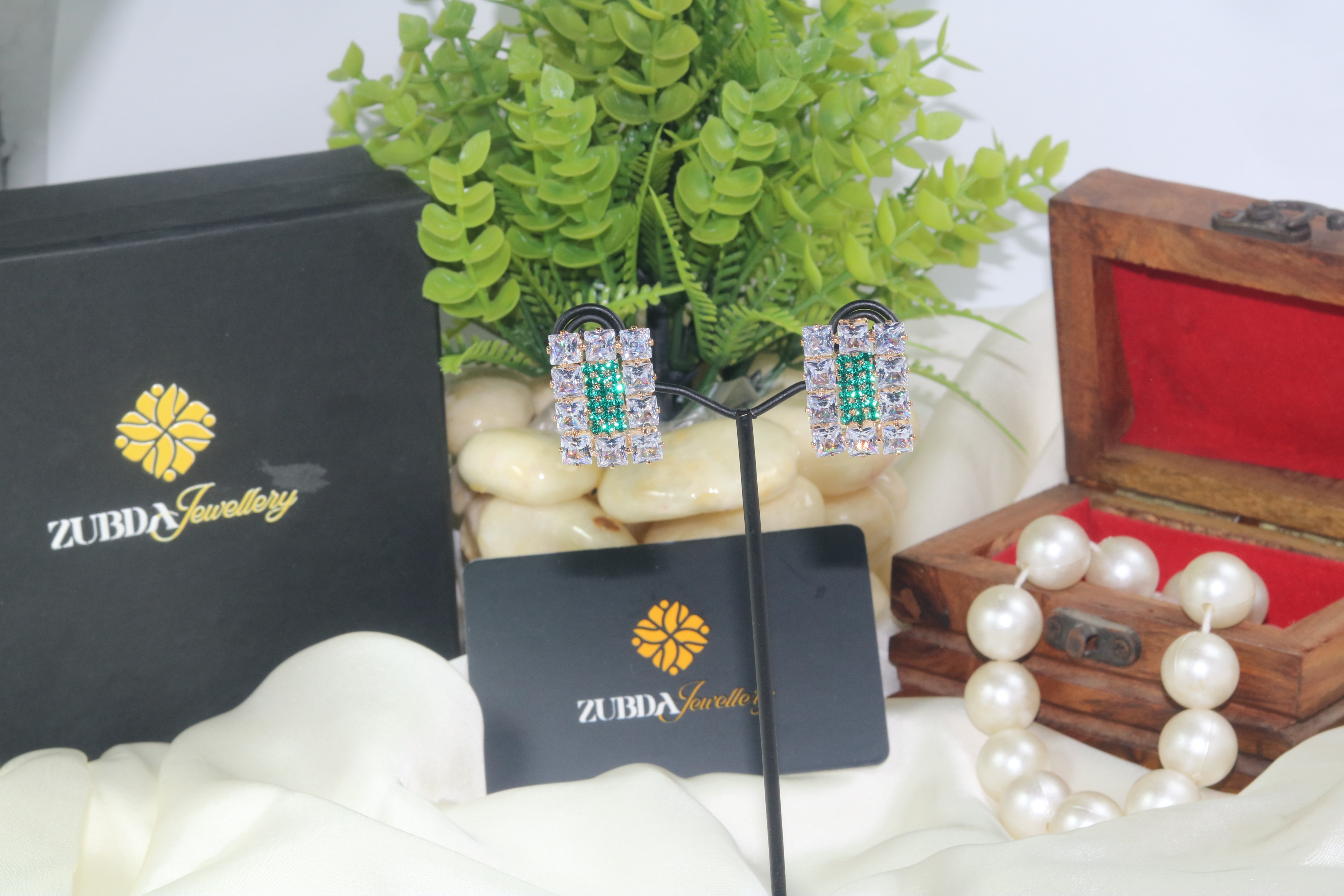 Estele Square design stud earrings for girl/women