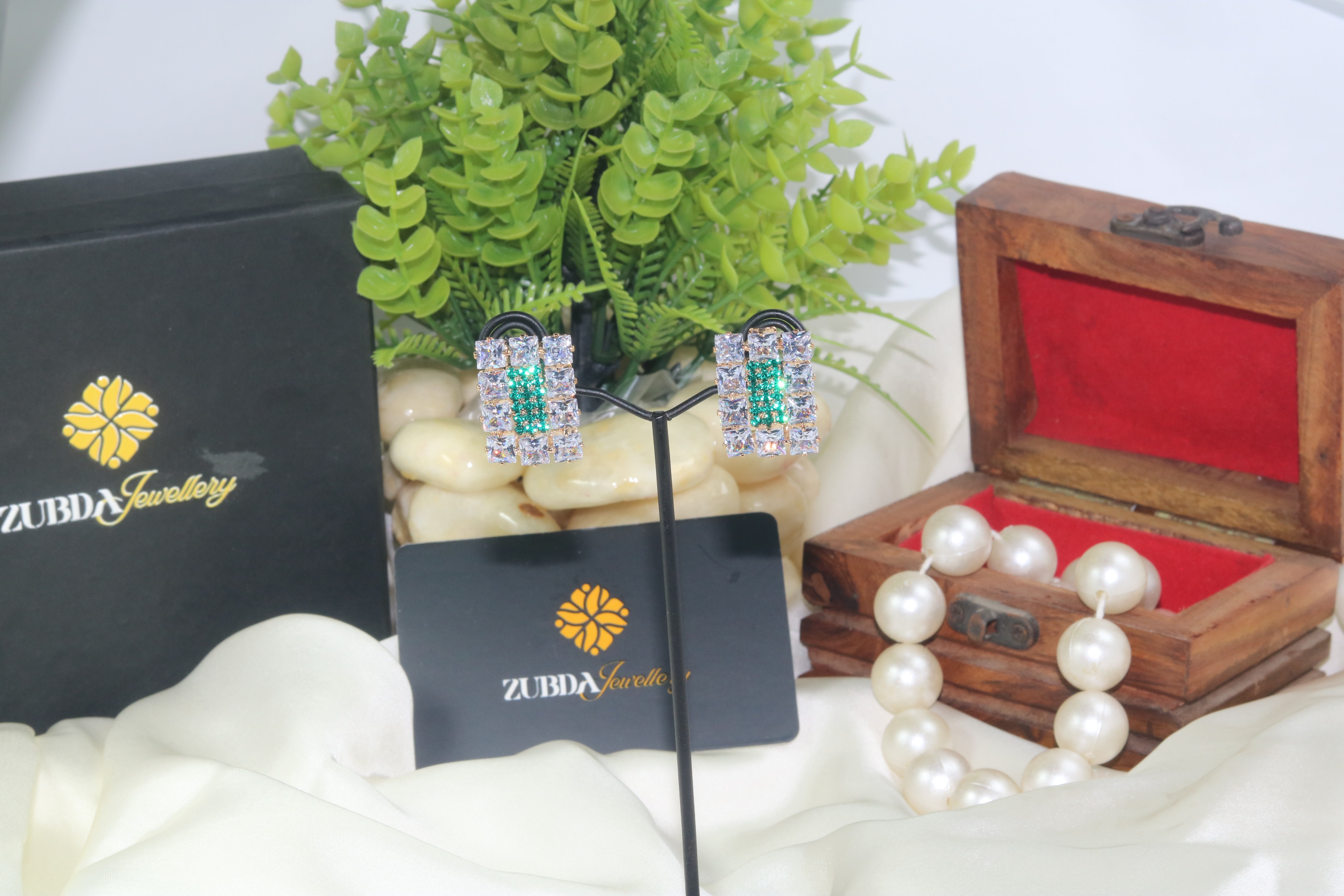 Estele Square design stud earrings for girl/women