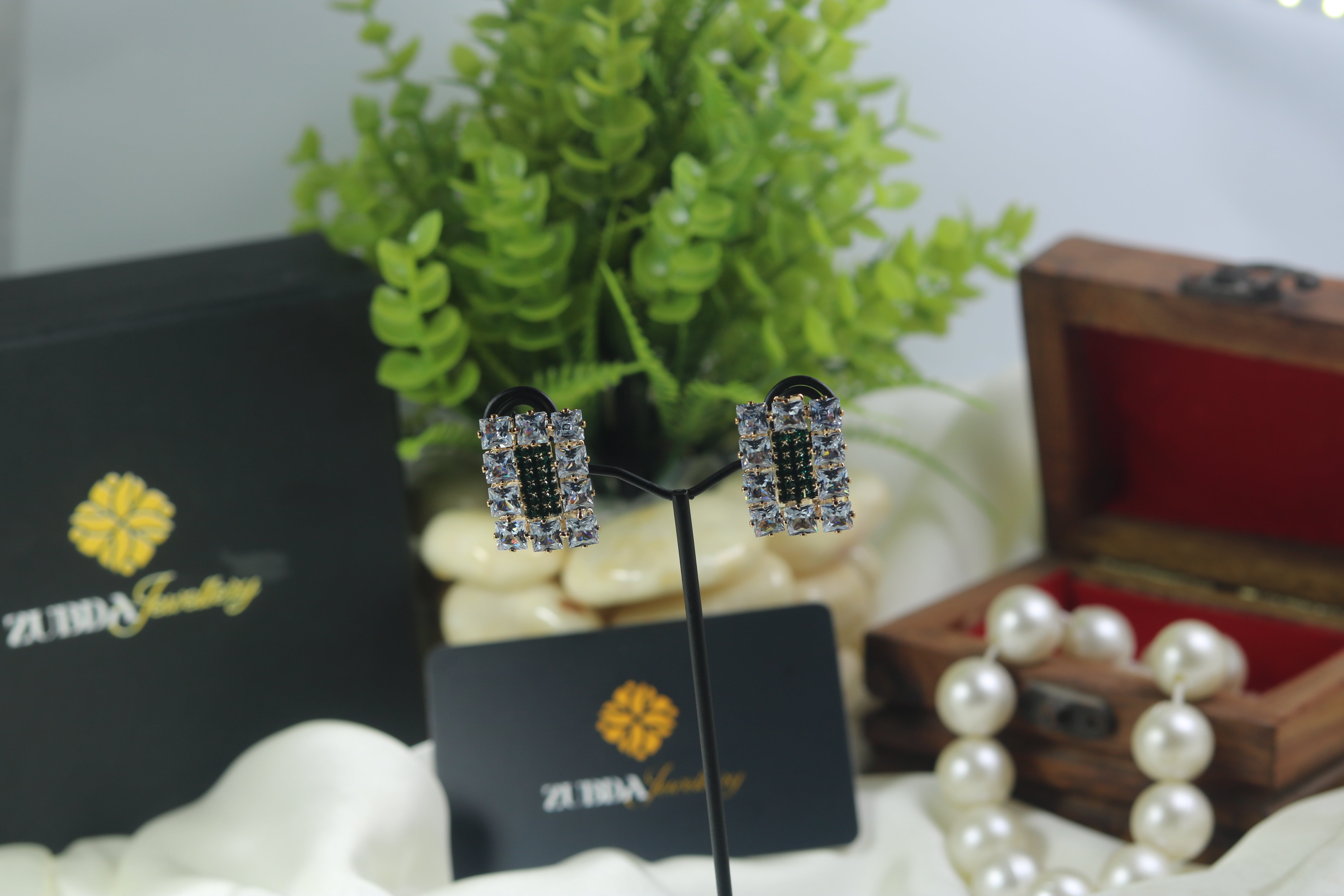 Estele Square design stud earrings for girl/women