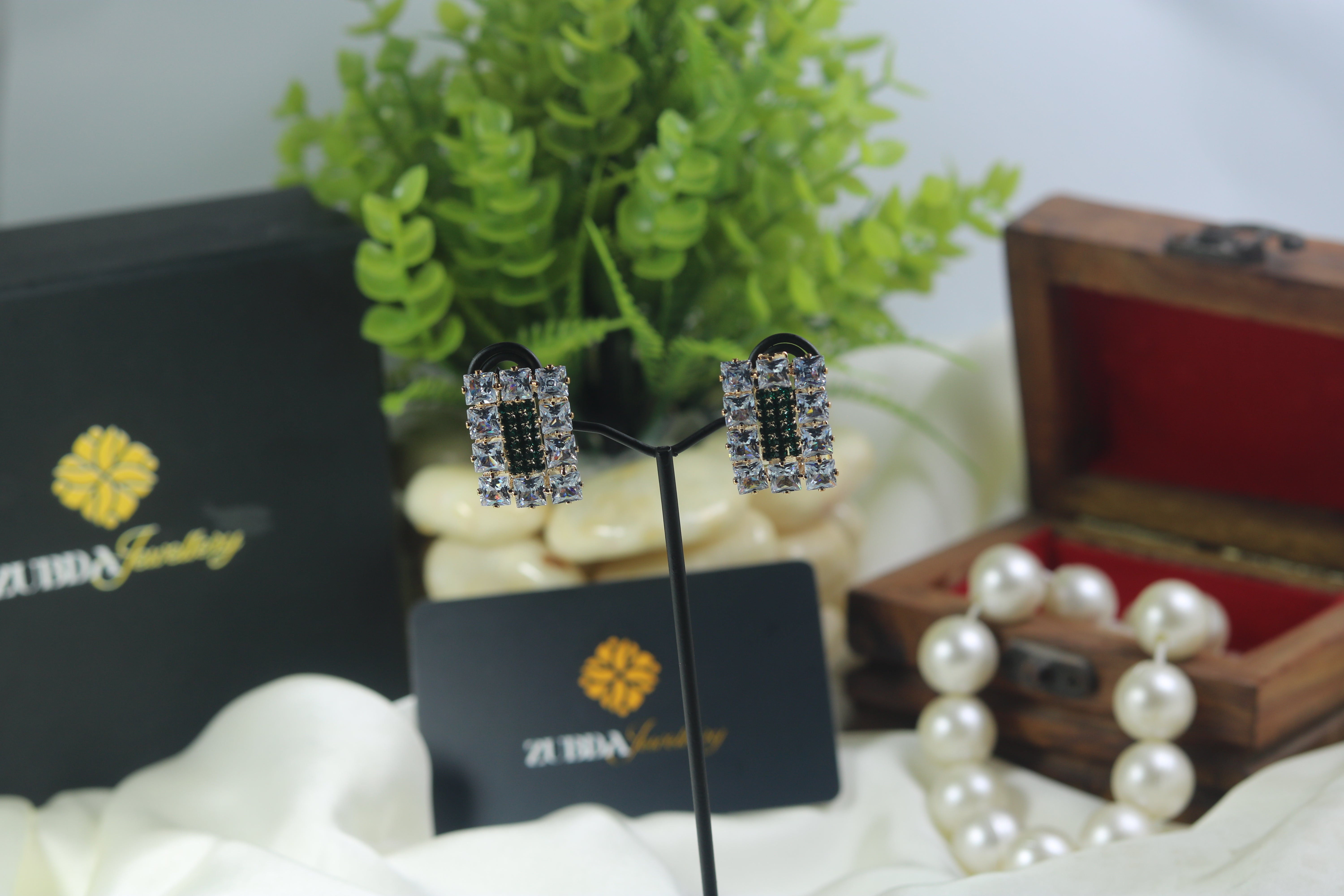 Estele Square design stud earrings for girl/women