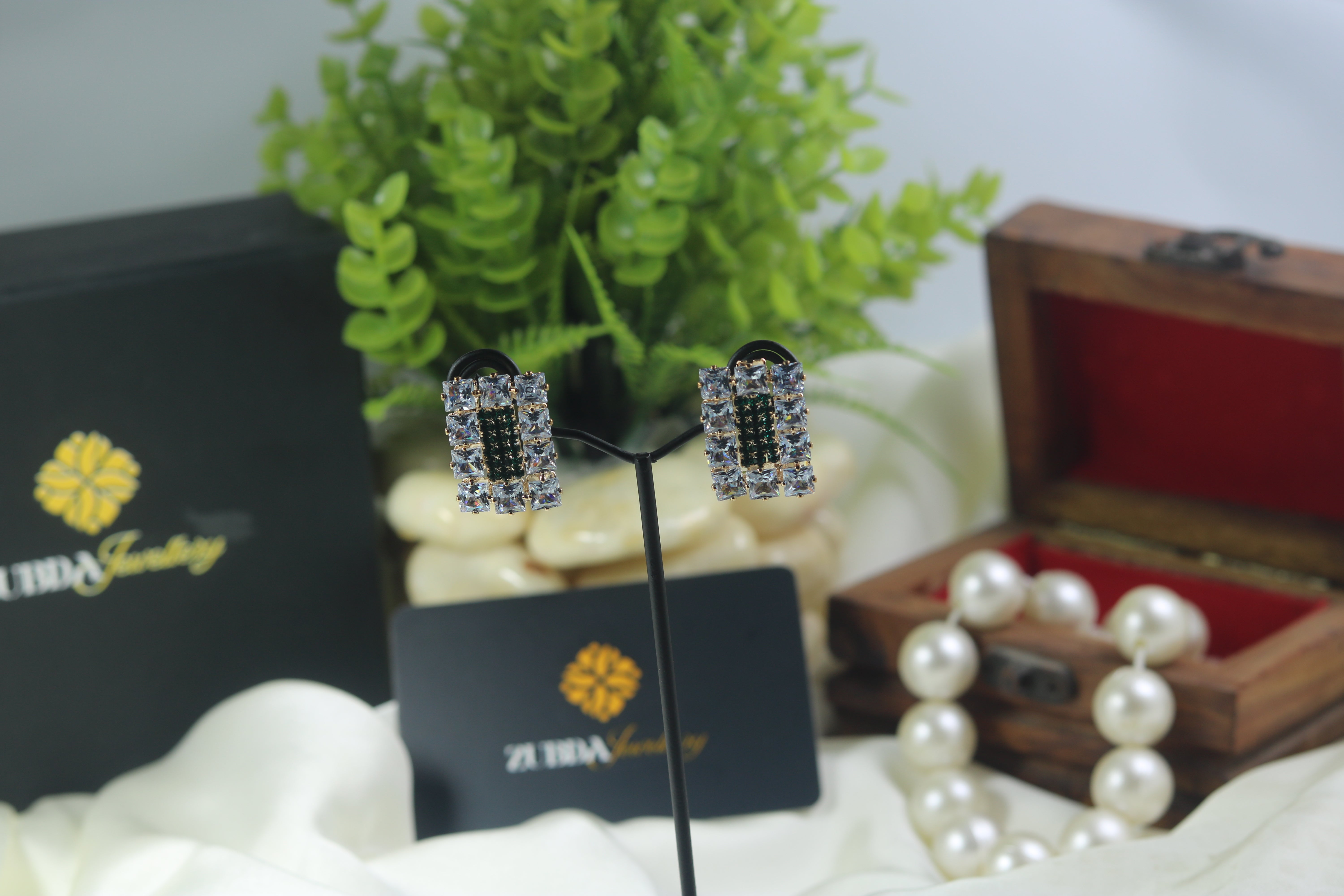 Estele Square design stud earrings for girl/women