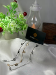 Anklet with Beautiful leafy, butterfly, circle design for girls