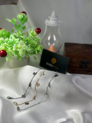 Anklet with Beautiful leafy, butterfly, circle design for girls