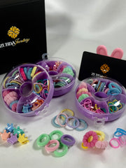 Purple donut of Hair accessories for baby girls