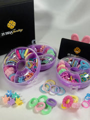 Purple donut of Hair accessories for baby girls