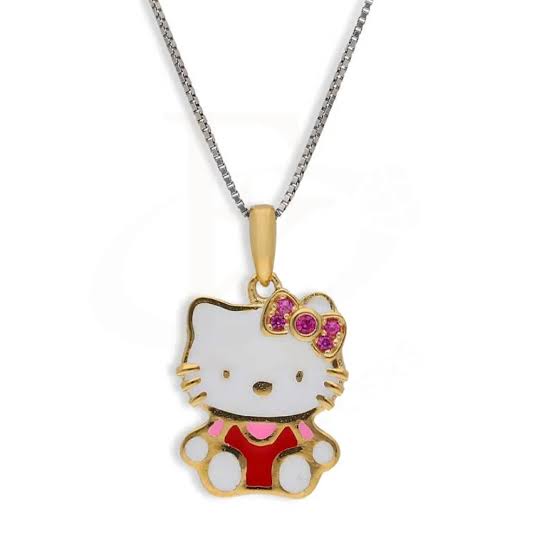 Cute kitty necklace for baby girls