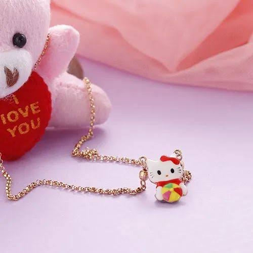 Cute kitty necklace for baby girls