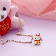 Cute kitty necklace for baby girls